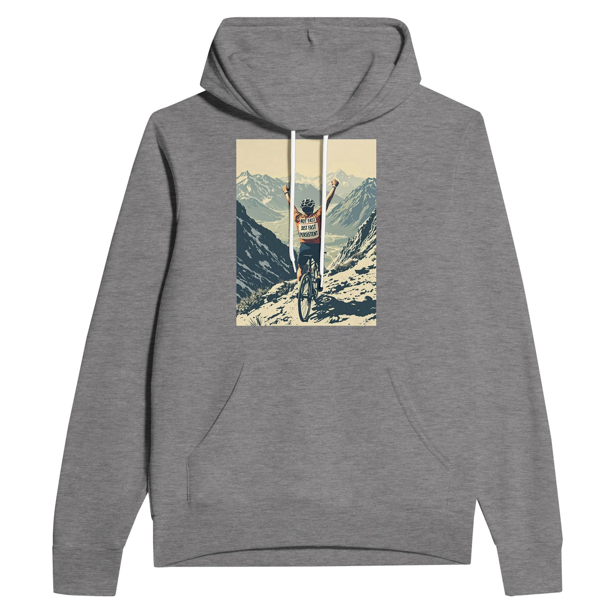 Not Fast Just Persistent Cycling Hoodie | Road Cycling Hoodie UK - Wild Thread Co