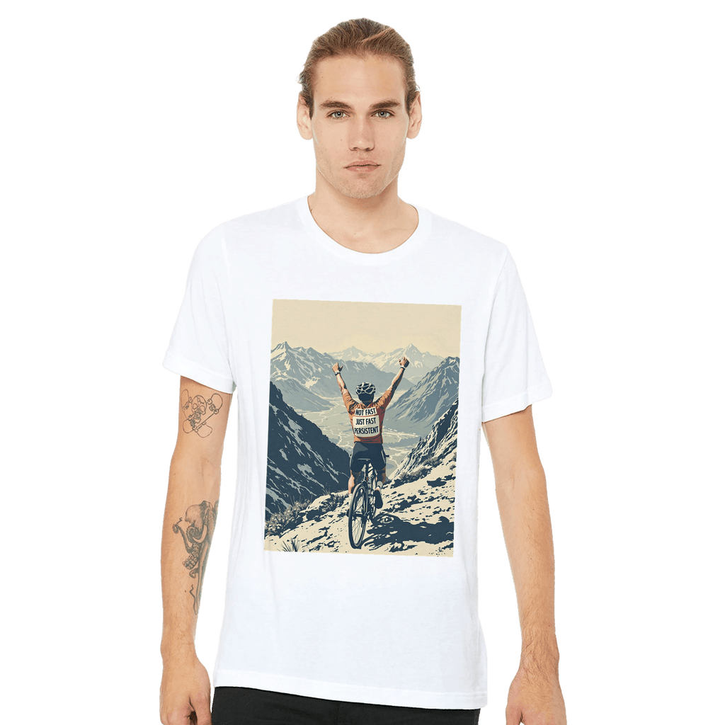 Not Fast Just Persistent Cycling T-Shirt | Road Cycling Tee - Wild Thread Co