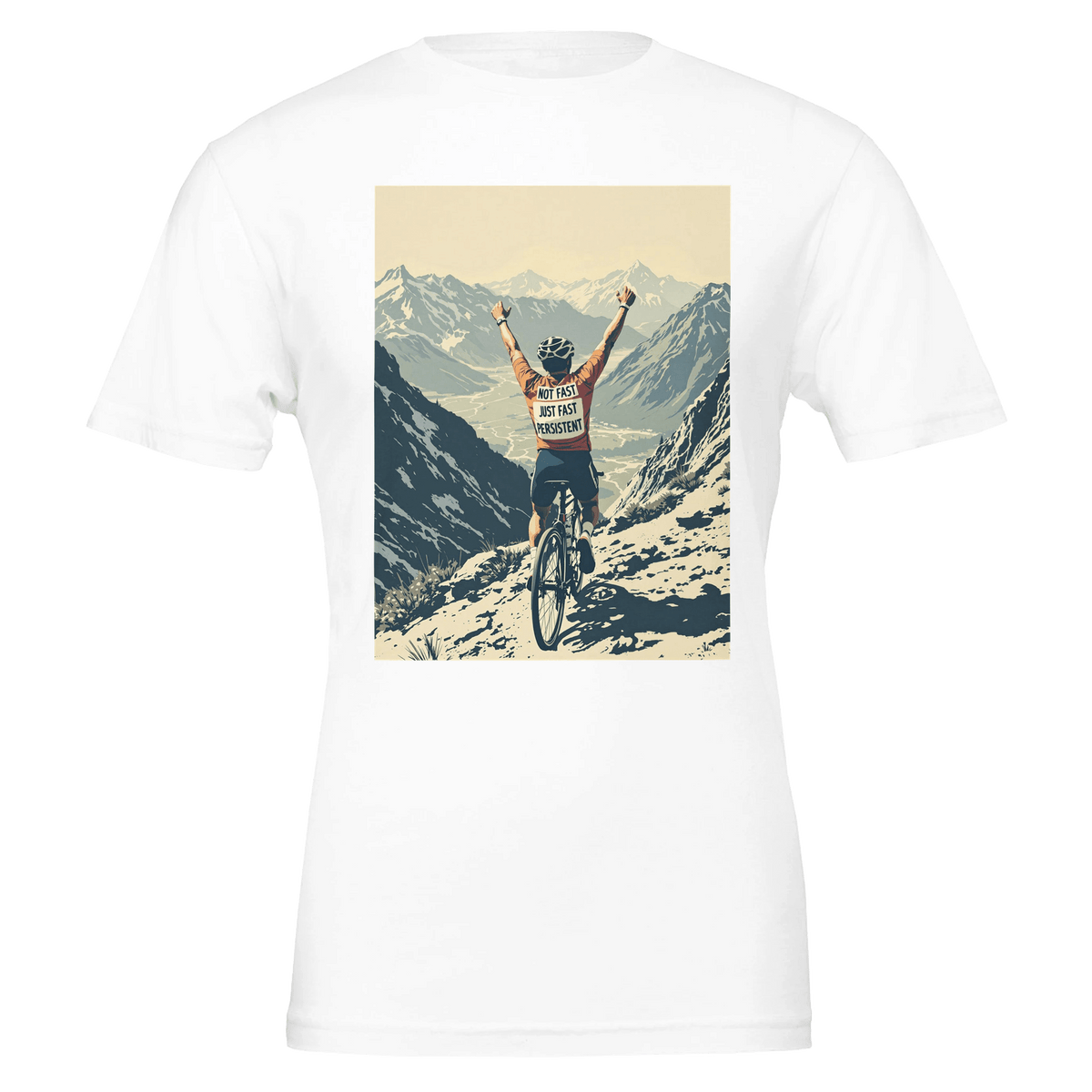 Not Fast Just Persistent Cycling T-Shirt | Road Cycling Tee - Wild Thread Co