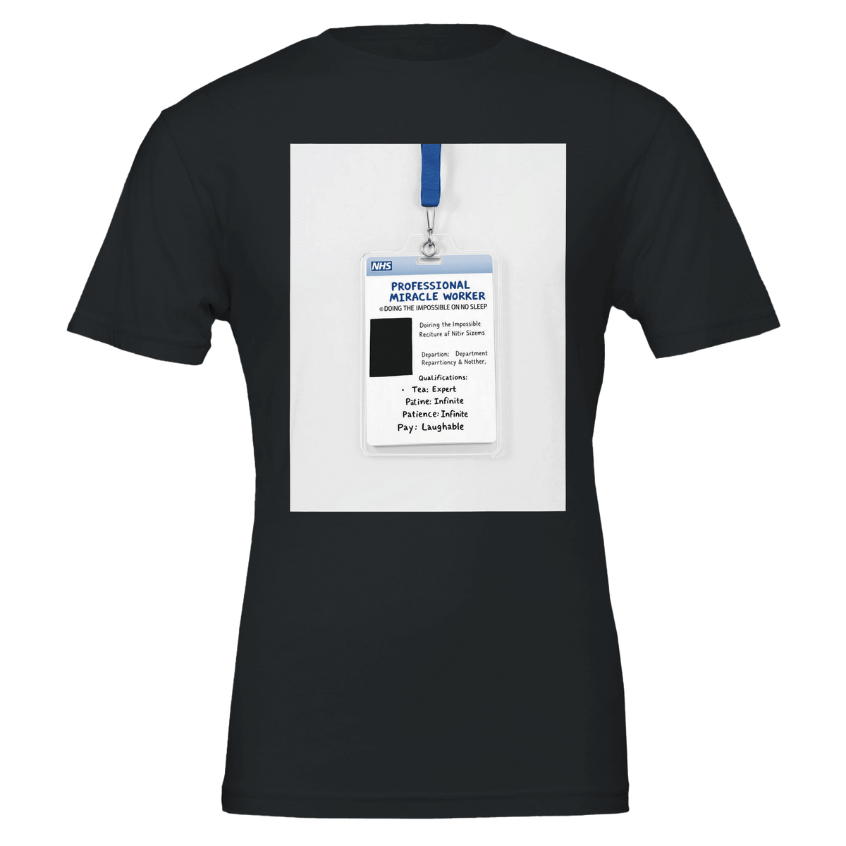 Nurse Gift Nhs Id Badge Funny Dark Humour Professional Miracle Worker Tee Mug Mu - Wild Thread Co