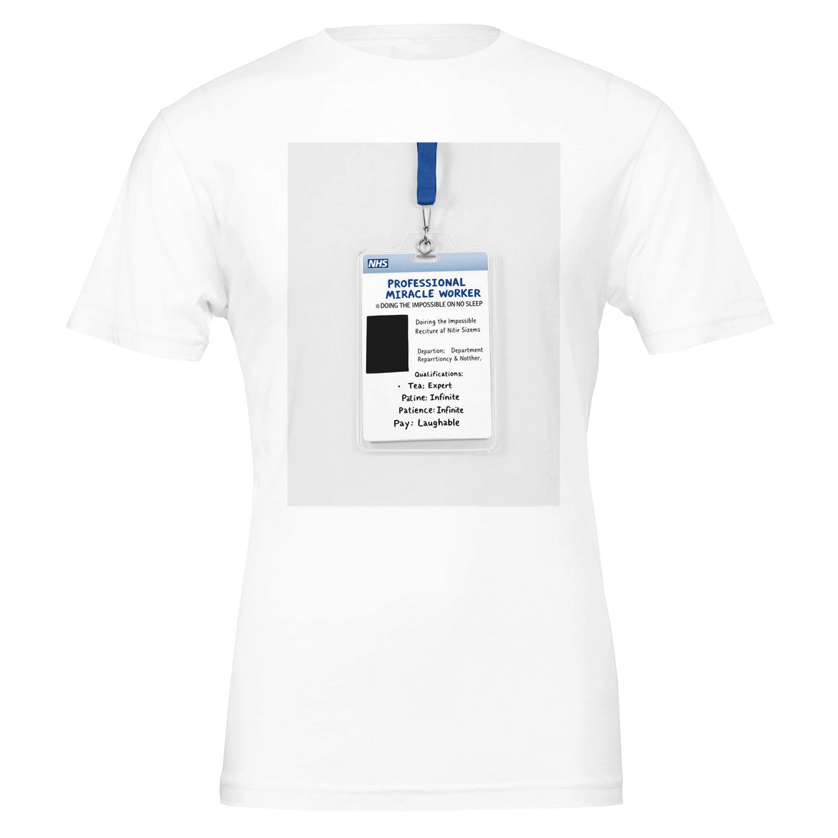 Nurse Gift Nhs Id Badge Funny Dark Humour Professional Miracle Worker Tee Mug Mu - Wild Thread Co