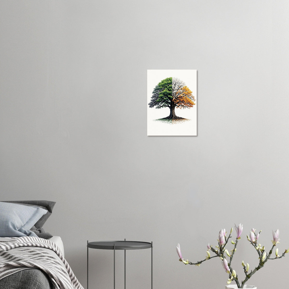 Oak Tree Four Seasons Art Print Poster Wall Art UK | Unique Gift | UK - Wild Thread Co
