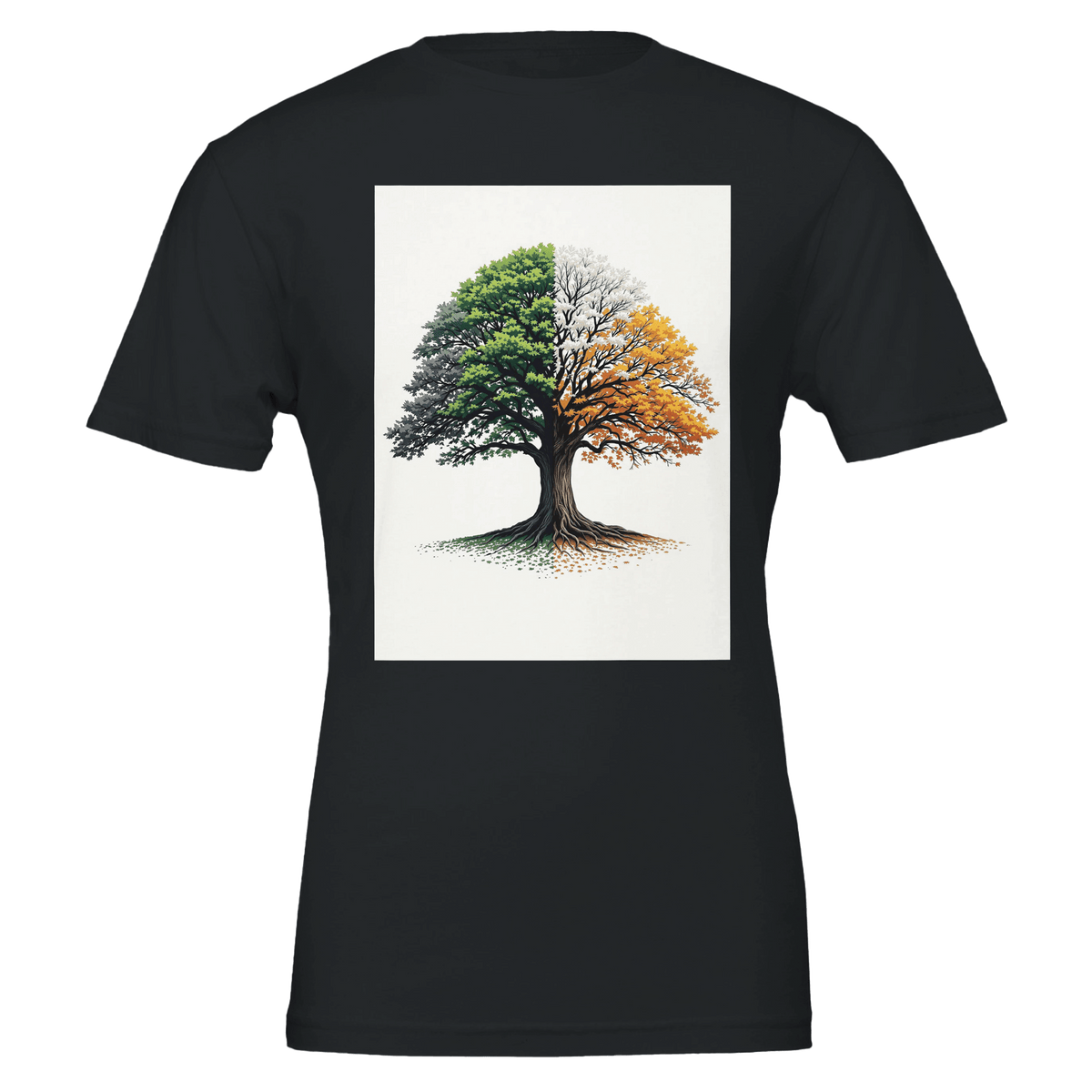 Oak Tree Four Seasons T-Shirt | Tree Lover Gift UK - Wild Thread Co
