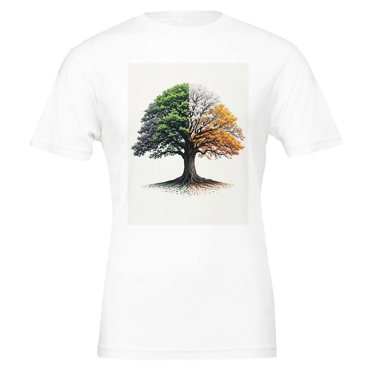 Oak Tree Four Seasons T-Shirt | Tree Lover Gift UK - Wild Thread Co