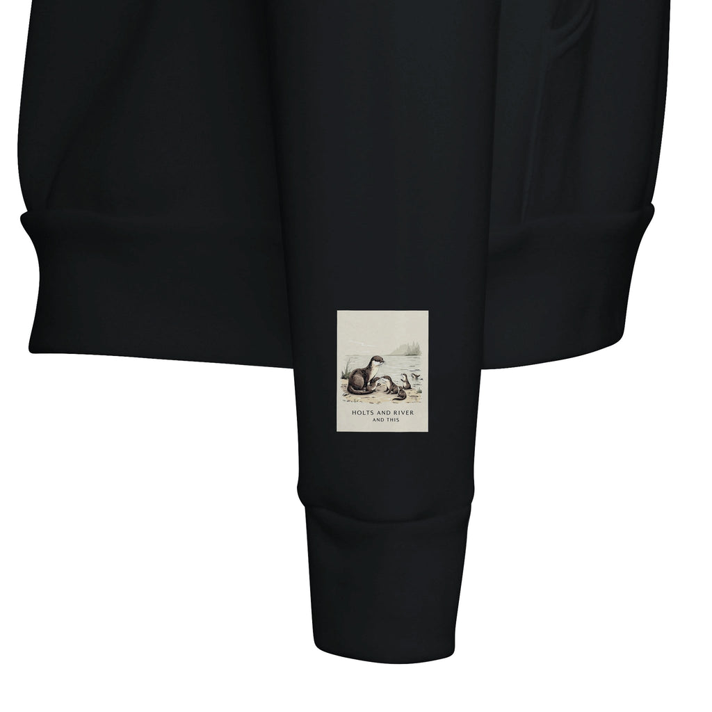 Otter Family Riverbank Pups Hoodie | British Wildlife Hoodie - Wild Thread Co