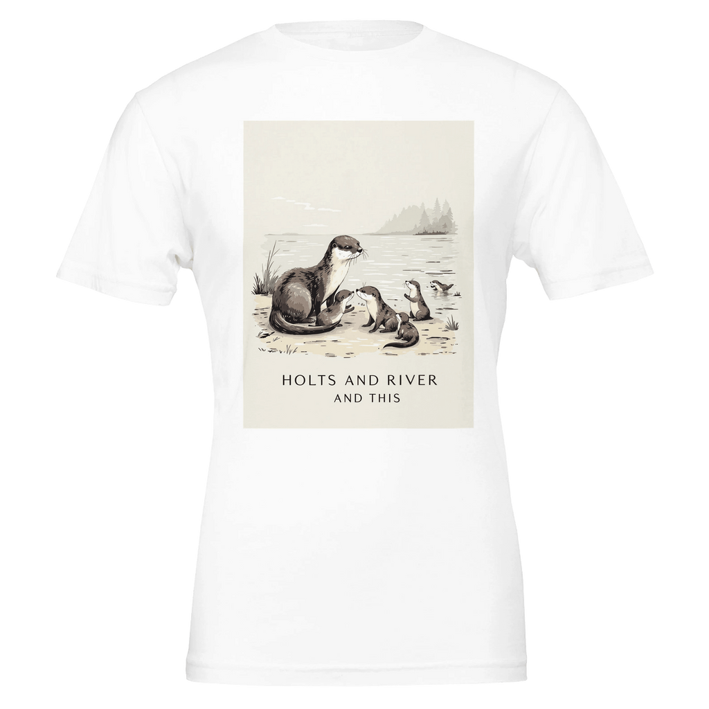 Otter Family Shirt UK | British Wildlife Tee | River Pups Gift - Wild Thread Co