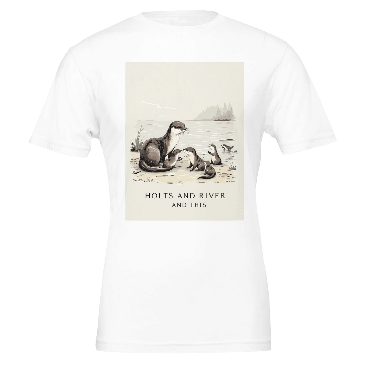 Otter Family Shirt UK | British Wildlife Tee | River Pups Gift - Wild Thread Co