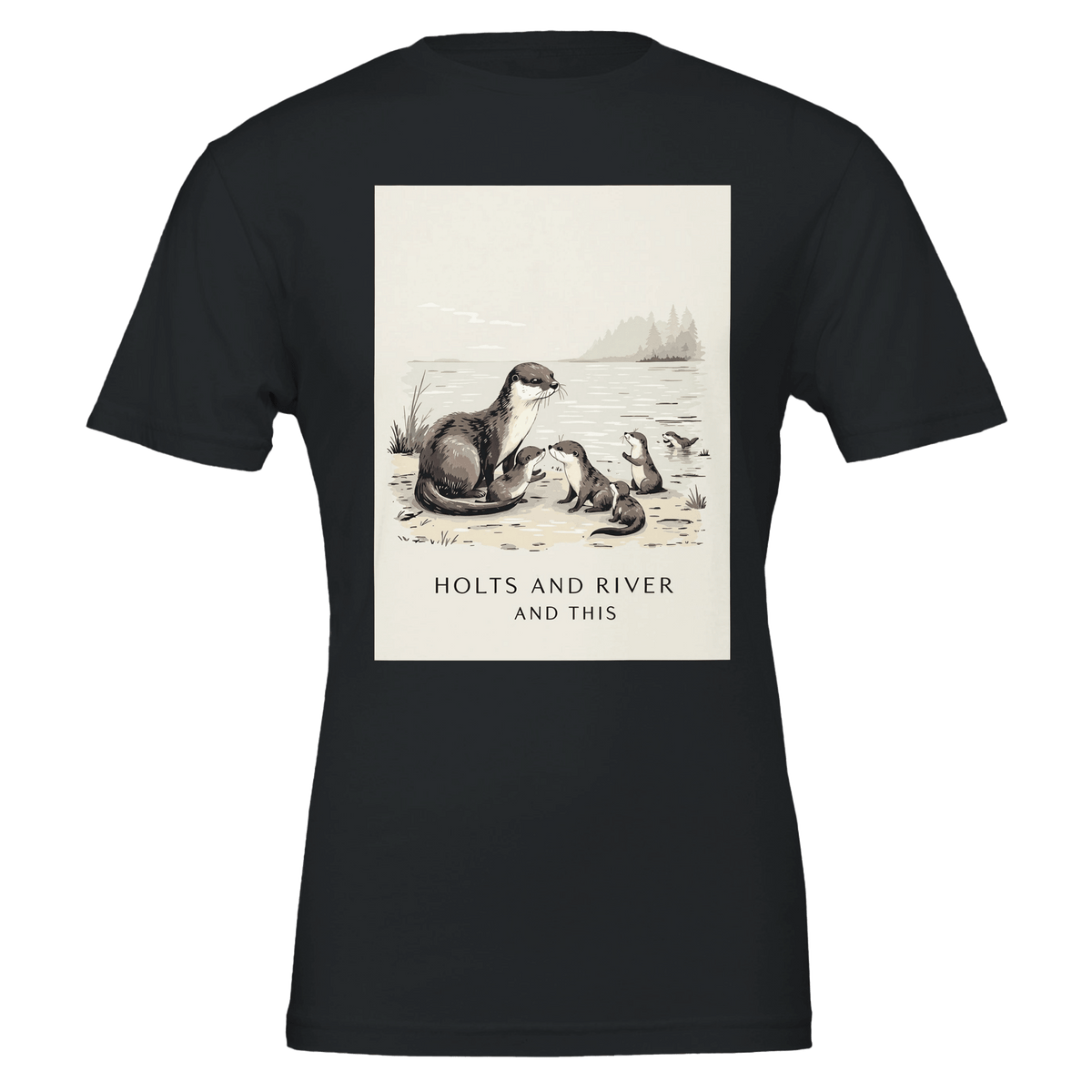 Otter Family Shirt UK | British Wildlife Tee | River Pups Gift - Wild Thread Co