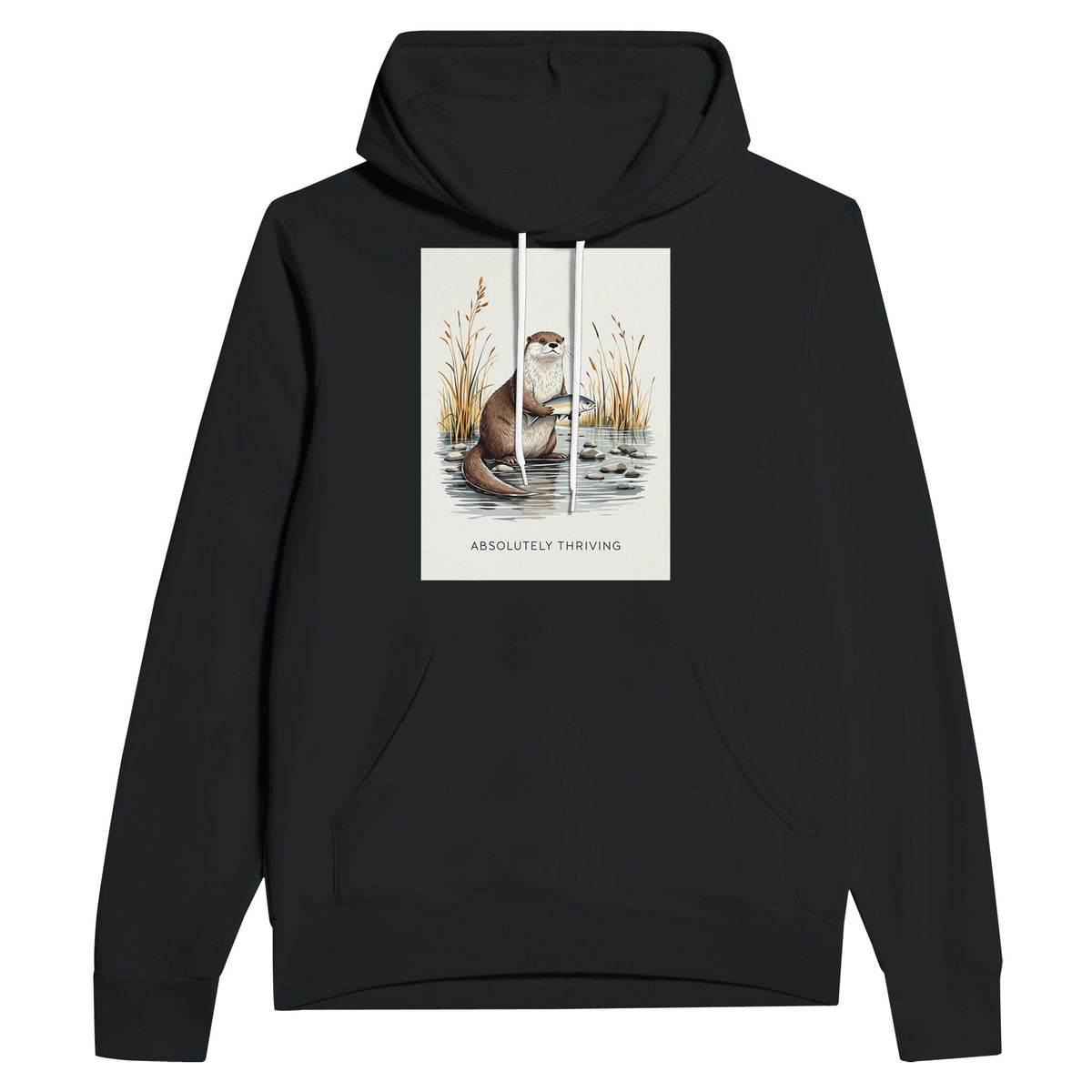 Otter River Gift Hoodie | Funny Wildlife Otter Hoodie UK - Wild Thread Co