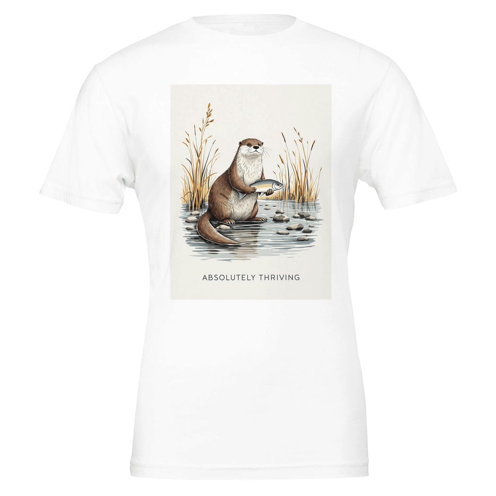 Otter River Gift T-Shirt | Funny Wildlife Otter Shirt UK - Wild Thread Co