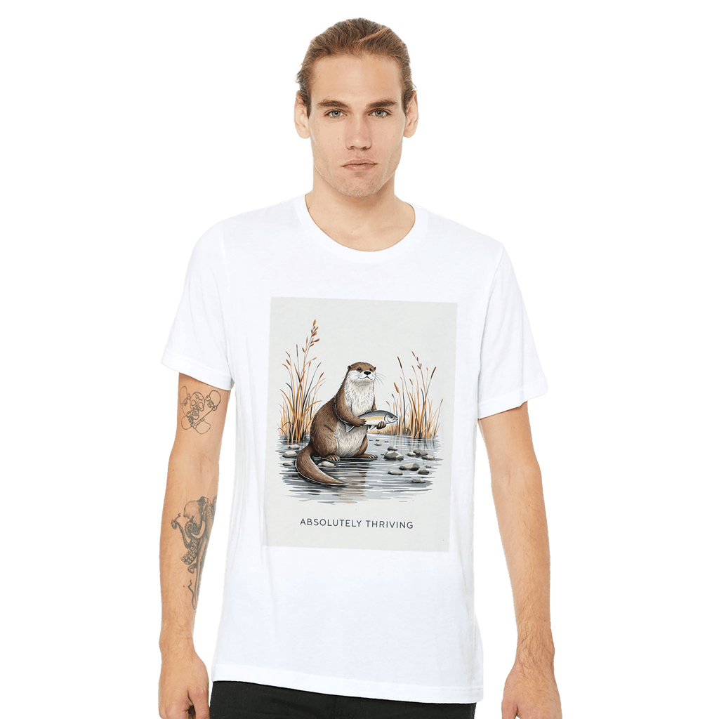 Otter River Gift T-Shirt | Funny Wildlife Otter Shirt UK - Wild Thread Co