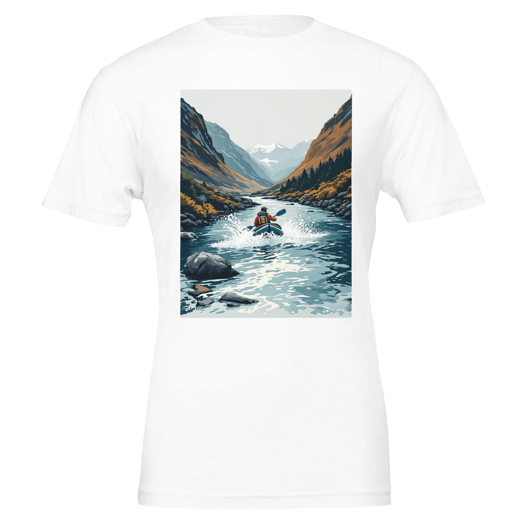 Packraft Wild River T-Shirt | Adventure Gift UK | Scottish Mountains - Wild Thread Co