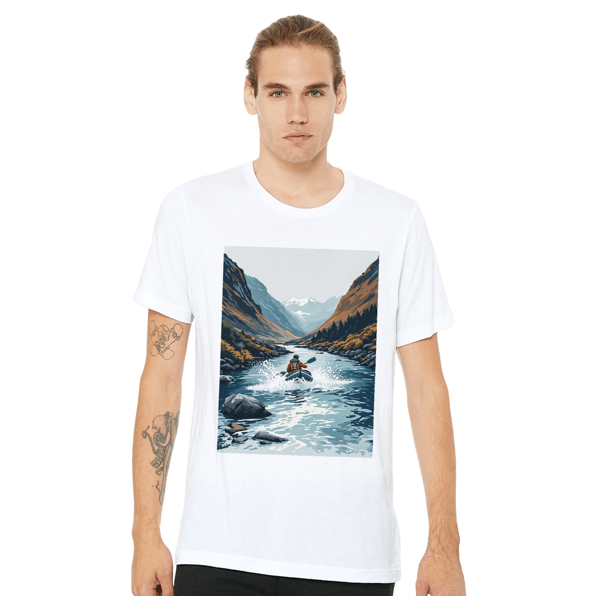 Packraft Wild River T-Shirt | Adventure Gift UK | Scottish Mountains - Wild Thread Co