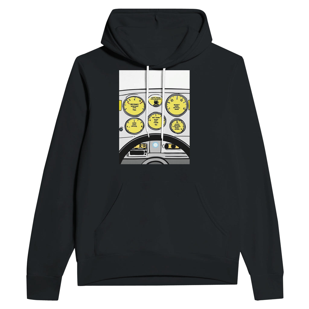 Paramedic Ambulance Dashboard Navy Hoodie | NHS Gift | Dark Humour Hoodie - Wild Thread Co