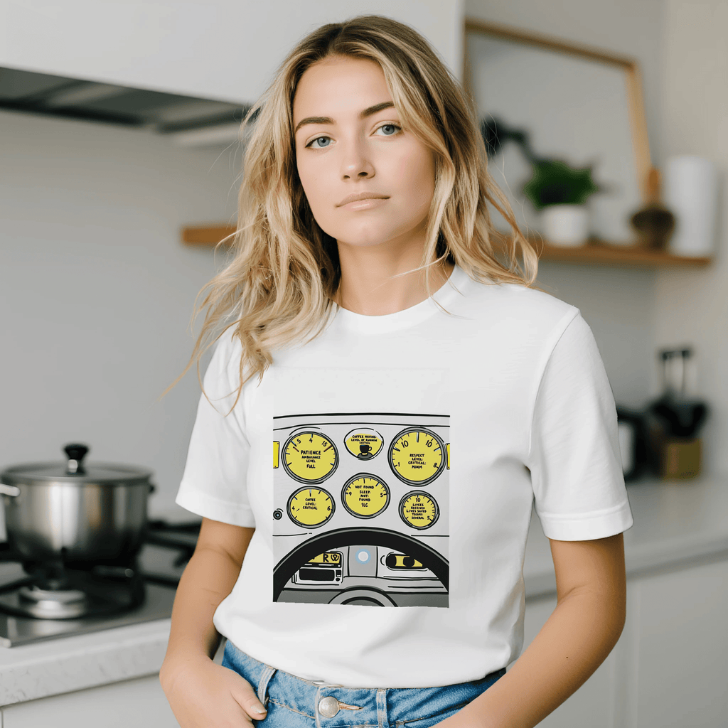 Paramedic Gift Uk Ambulance Dashboard Funny Nhs T-shirt Coffee Level Critical Mu - Wild Thread Co
