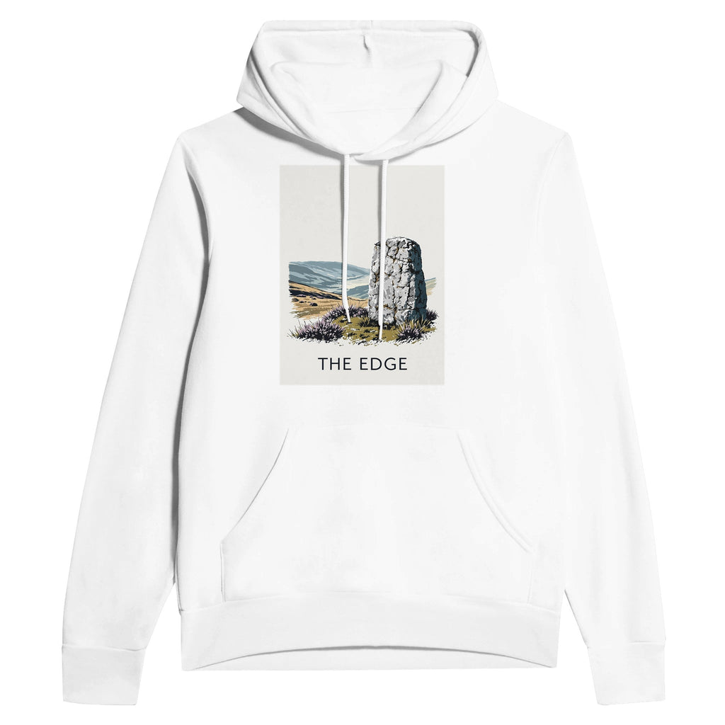 Peak District Gritstone Hoodie | Derbyshire Gift | THE EDGE Black Hoodie - Wild Thread Co