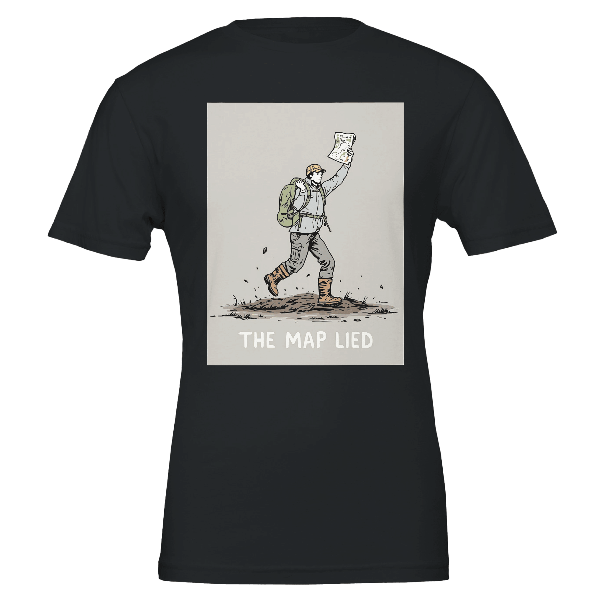Peat Bog Navigation Humour T-Shirt | Hiking Gift for Walkers - Wild Thread Co