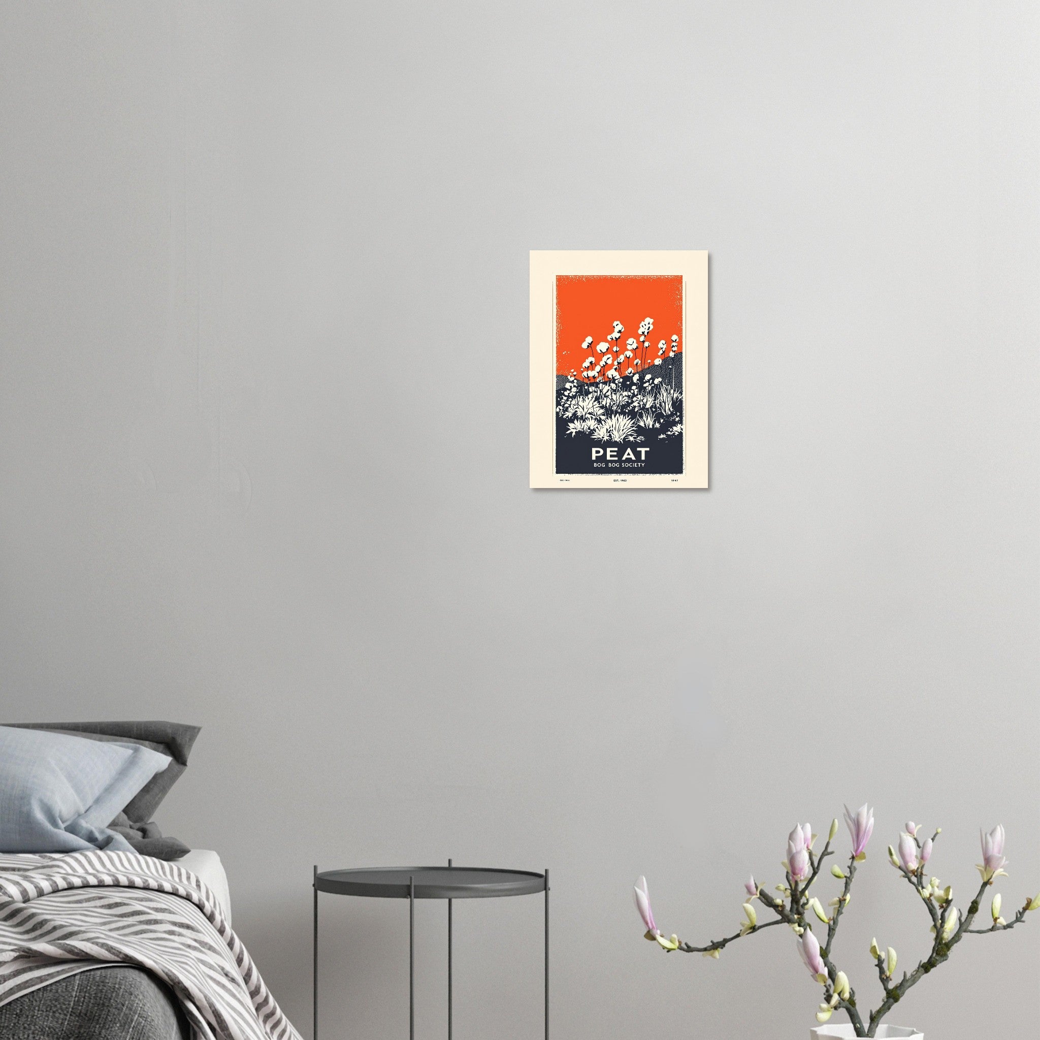 Peat Bog Vintage Travel Art Wall Art UK Art Print Poster Wall Art UK UK Gift Art Print — detail view | Wild Thread Co