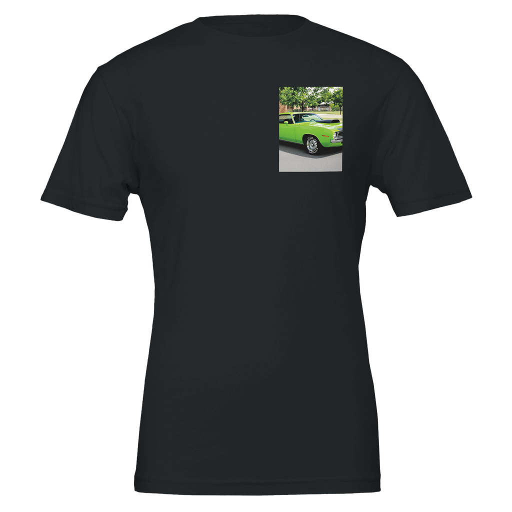 Plymouth Cuda 1970 T-Shirt — detail view | Wild Thread Co