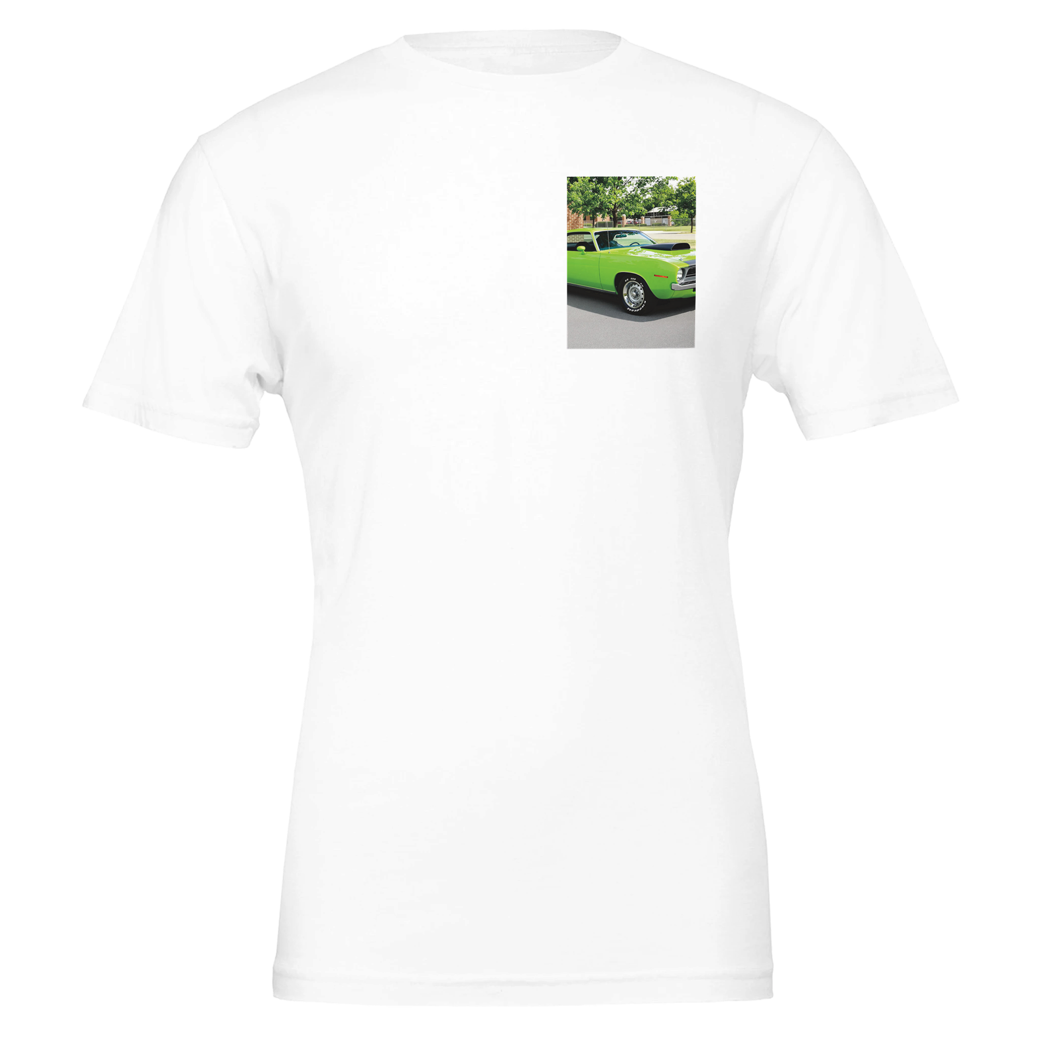 Plymouth Cuda 1970 T-Shirt — detail view | Wild Thread Co