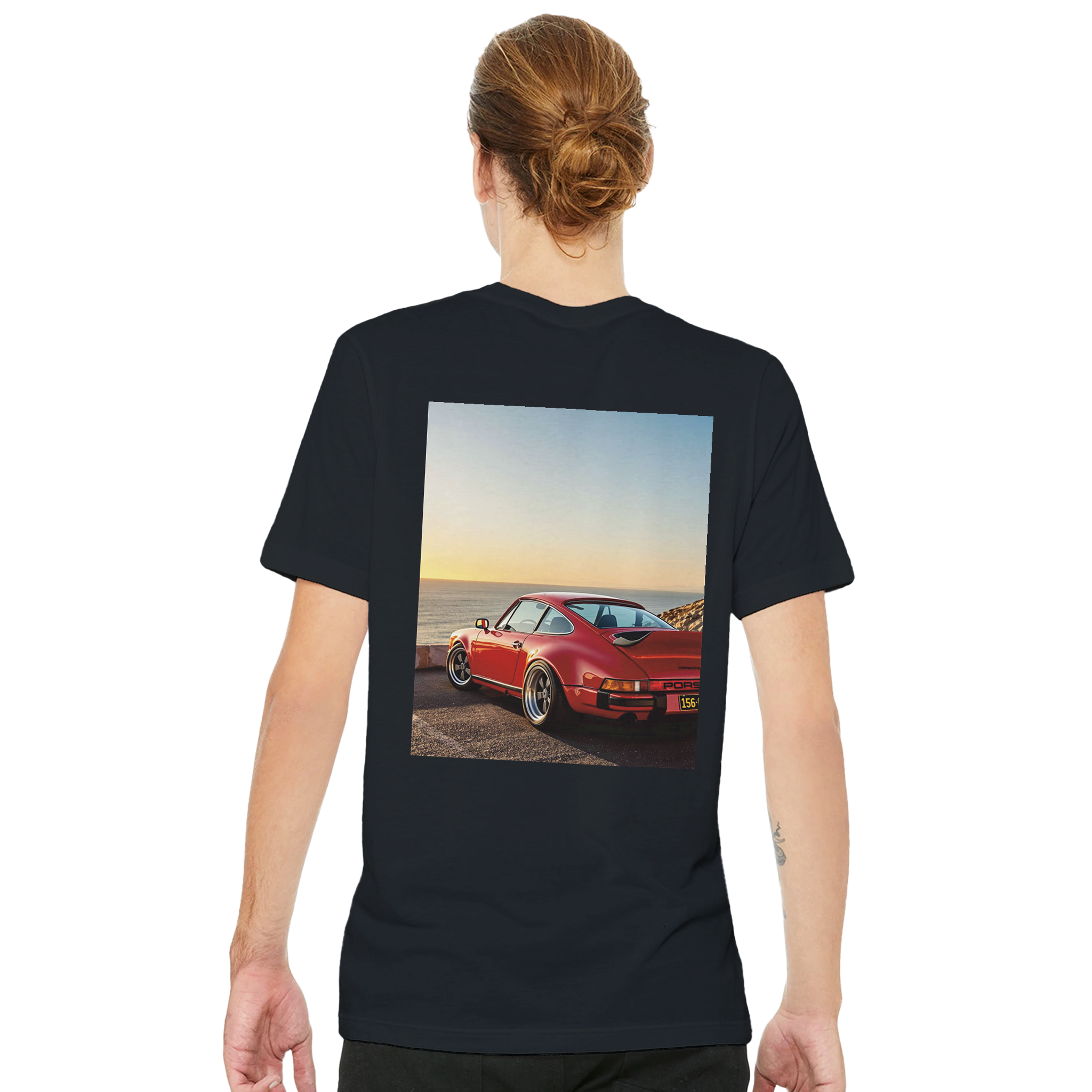 Porsche 911 Classic UK Gift T-Shirt — detail view | Wild Thread Co