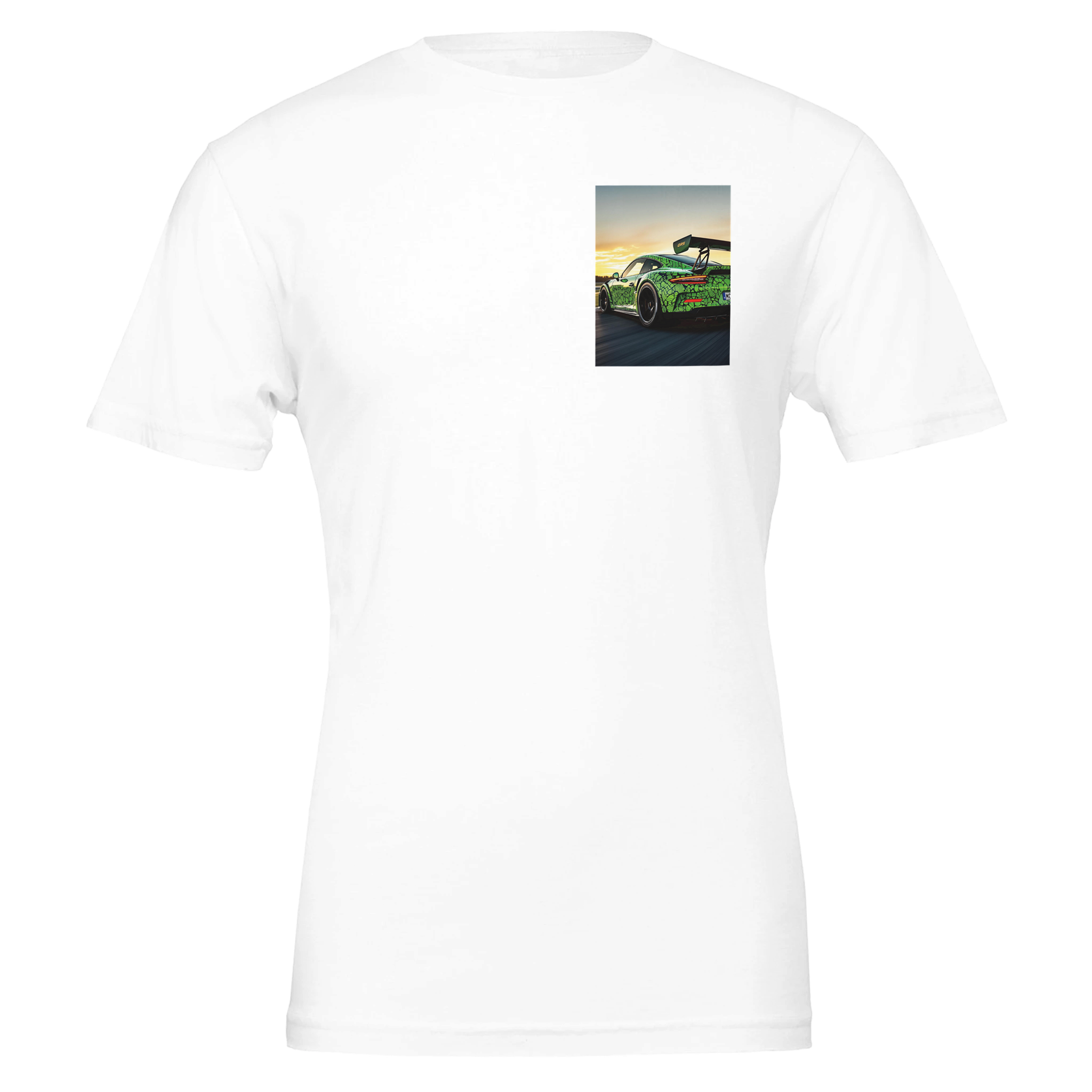 Porsche 911 Gt3 Rs UK Gift T-Shirt — detail view | Wild Thread Co