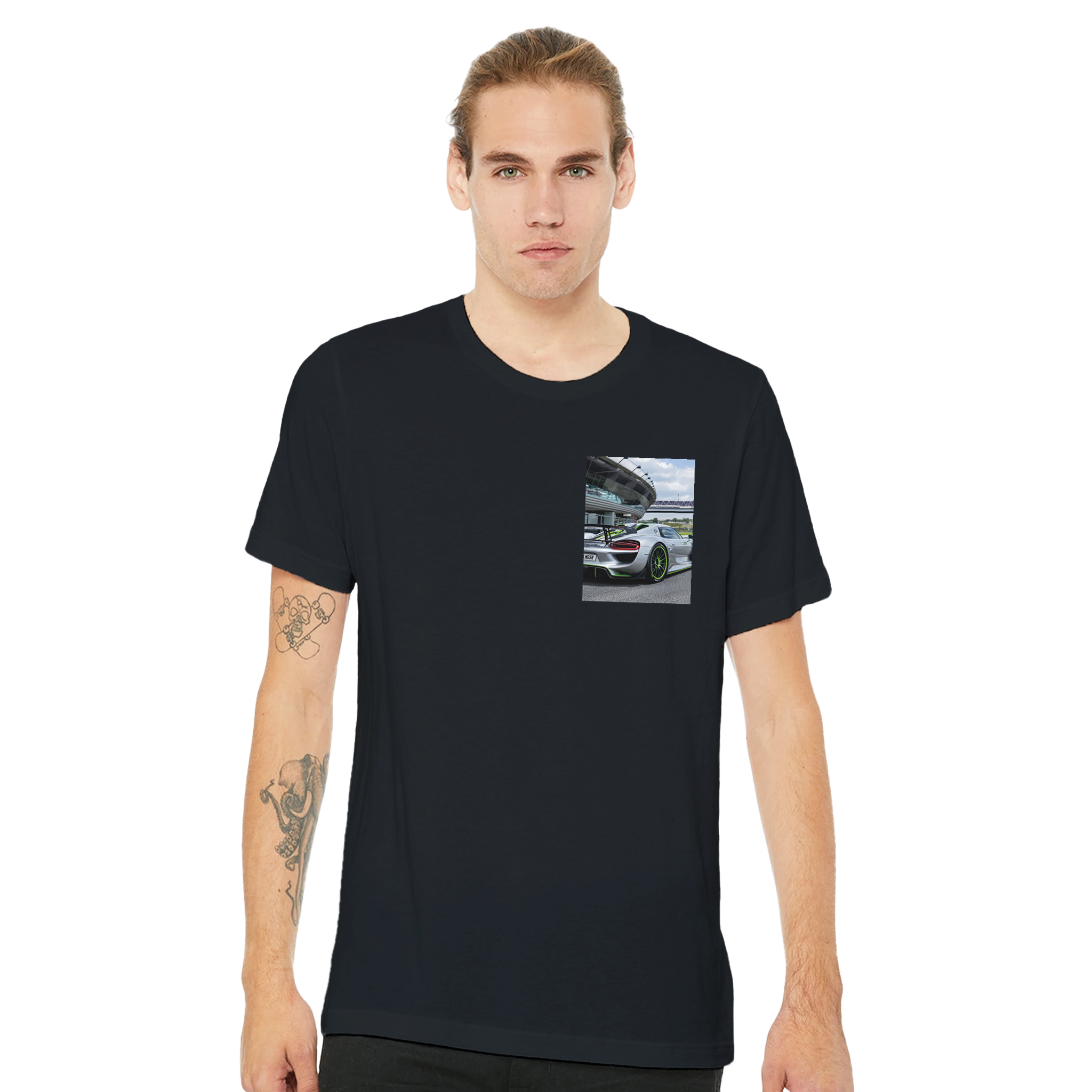 Porsche 918 Spyder T-Shirt — detail view | Wild Thread Co