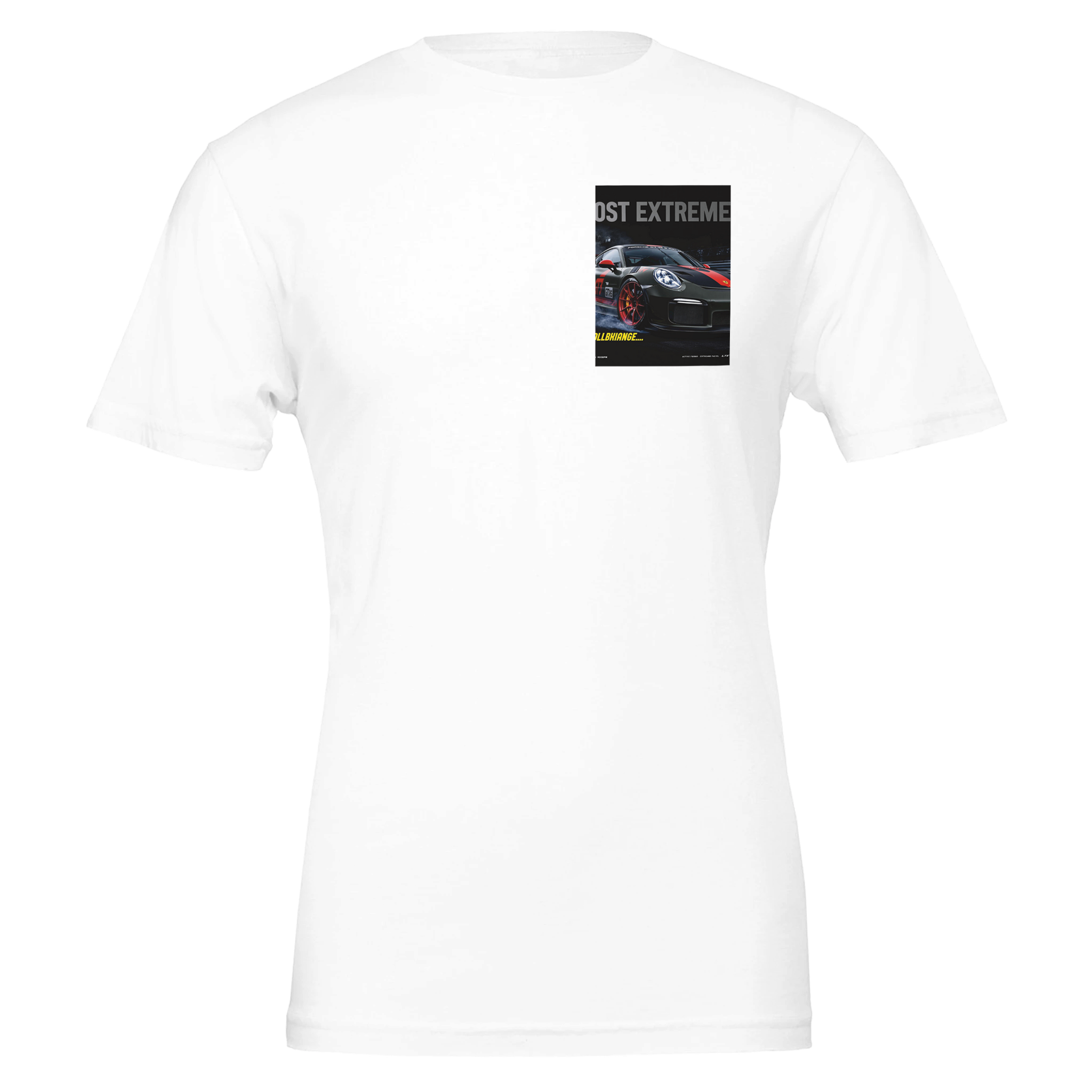 Porsche 992 Gt3 Rs Weissach Nurburgring UK Gift T-Shirt — detail view | Wild Thread Co