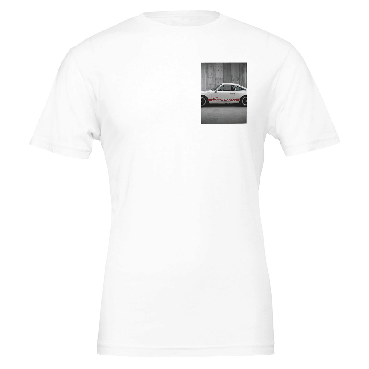 Porsche Carrera Rs 2.7 White Ducktail T-Shirt | Car Enthusiast Gift UK - Wild Thread Co
