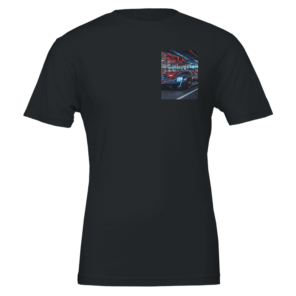 Porsche Mission X T-Shirt — detail view | Wild Thread Co