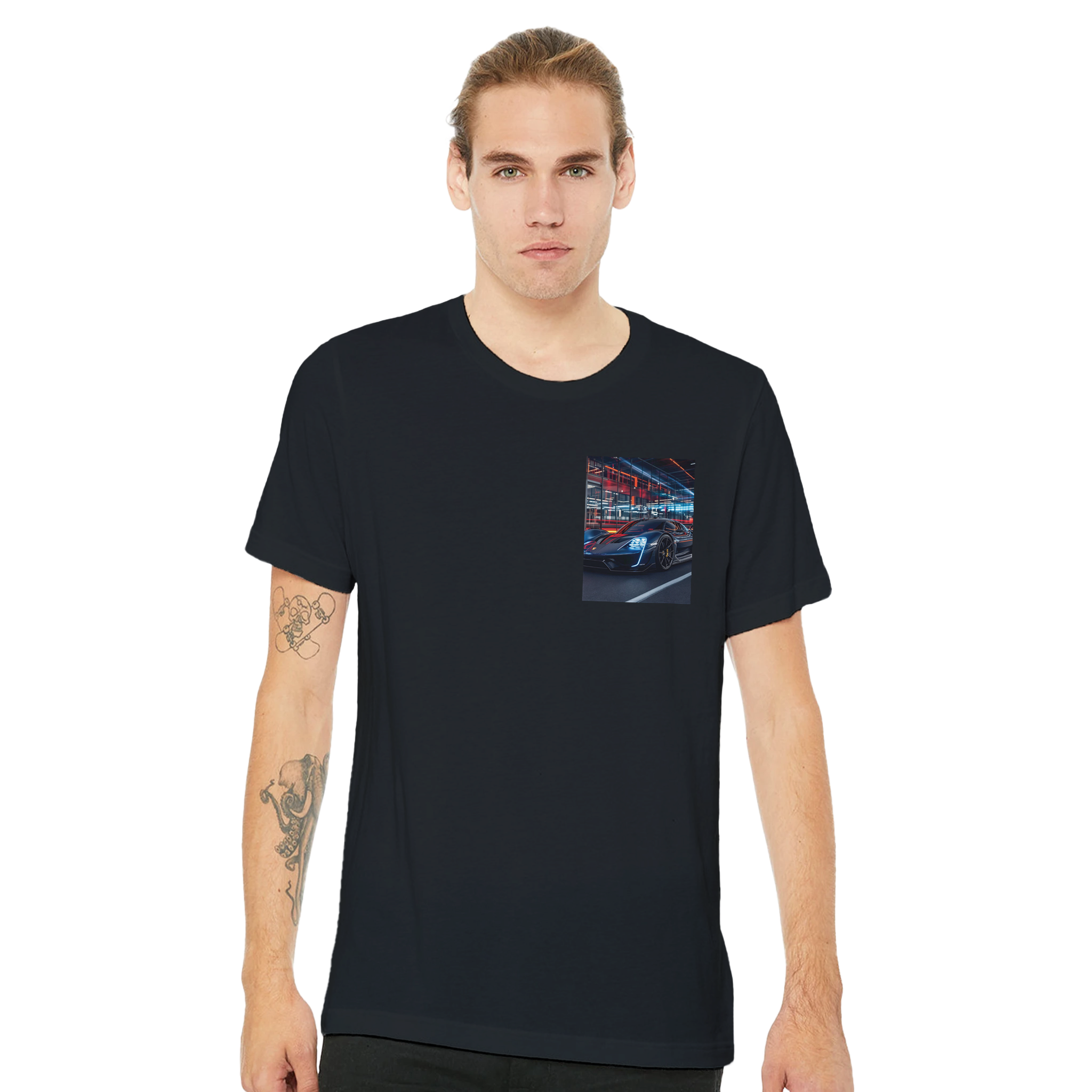 Porsche Mission X T-Shirt — detail view | Wild Thread Co