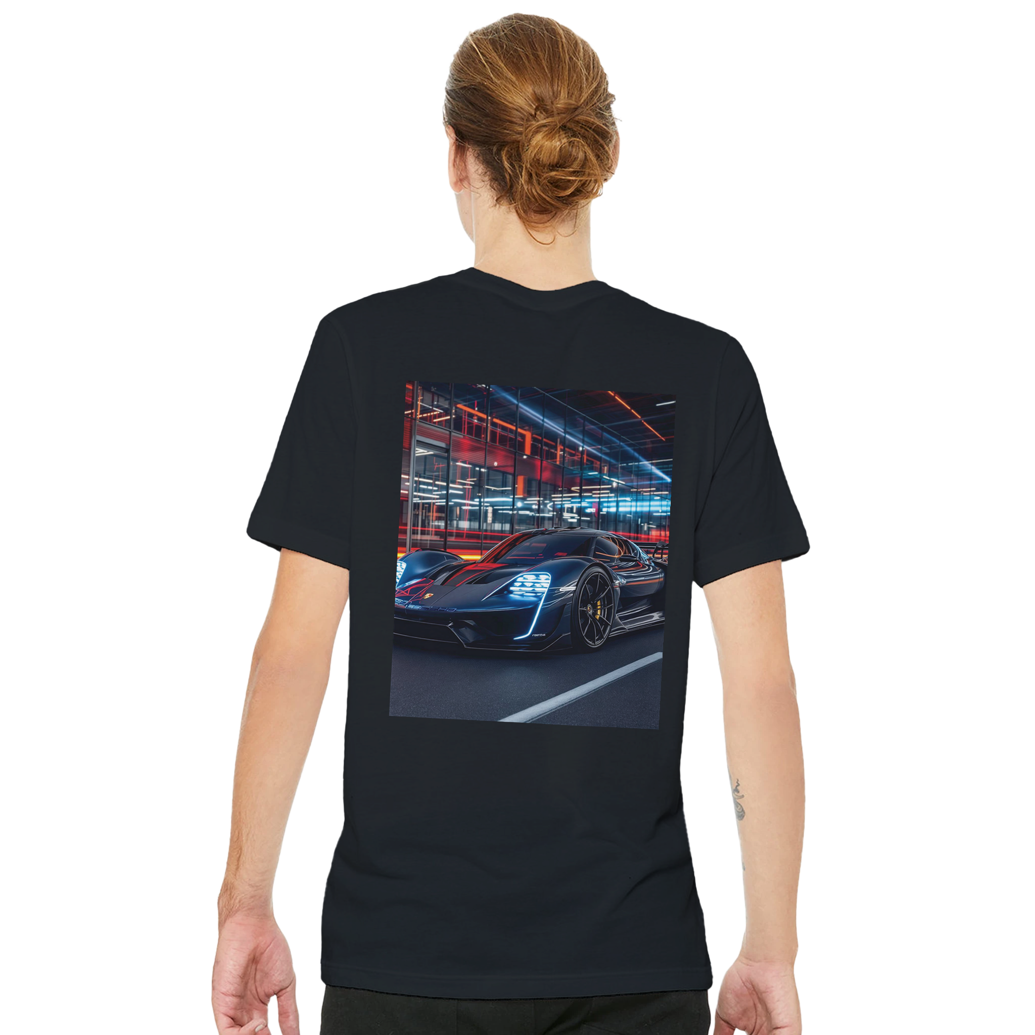 Porsche Mission X T-Shirt — detail view | Wild Thread Co
