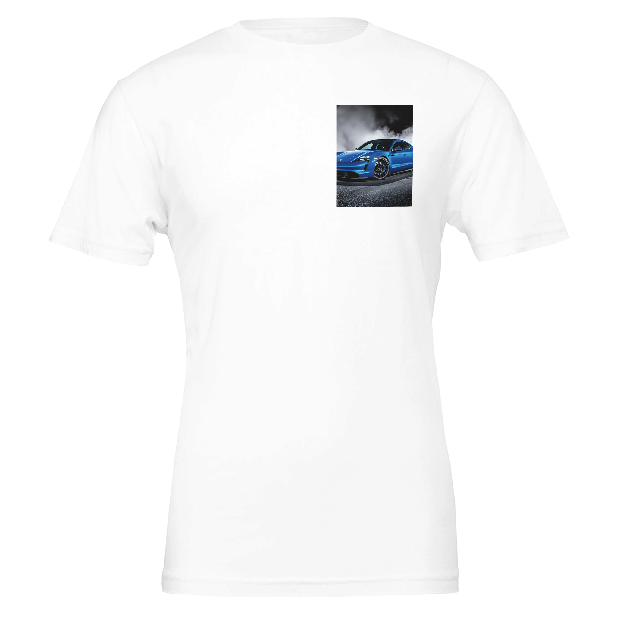 Porsche Taycan Turbo S T-Shirt — detail view | Wild Thread Co