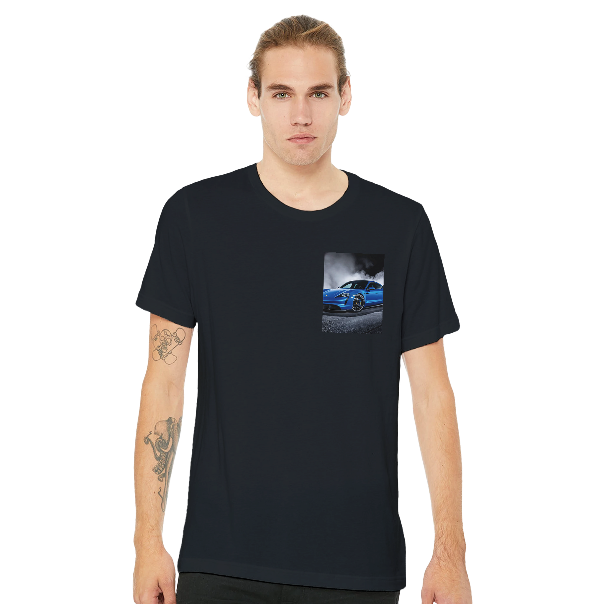 Porsche Taycan Turbo S T-Shirt — detail view | Wild Thread Co