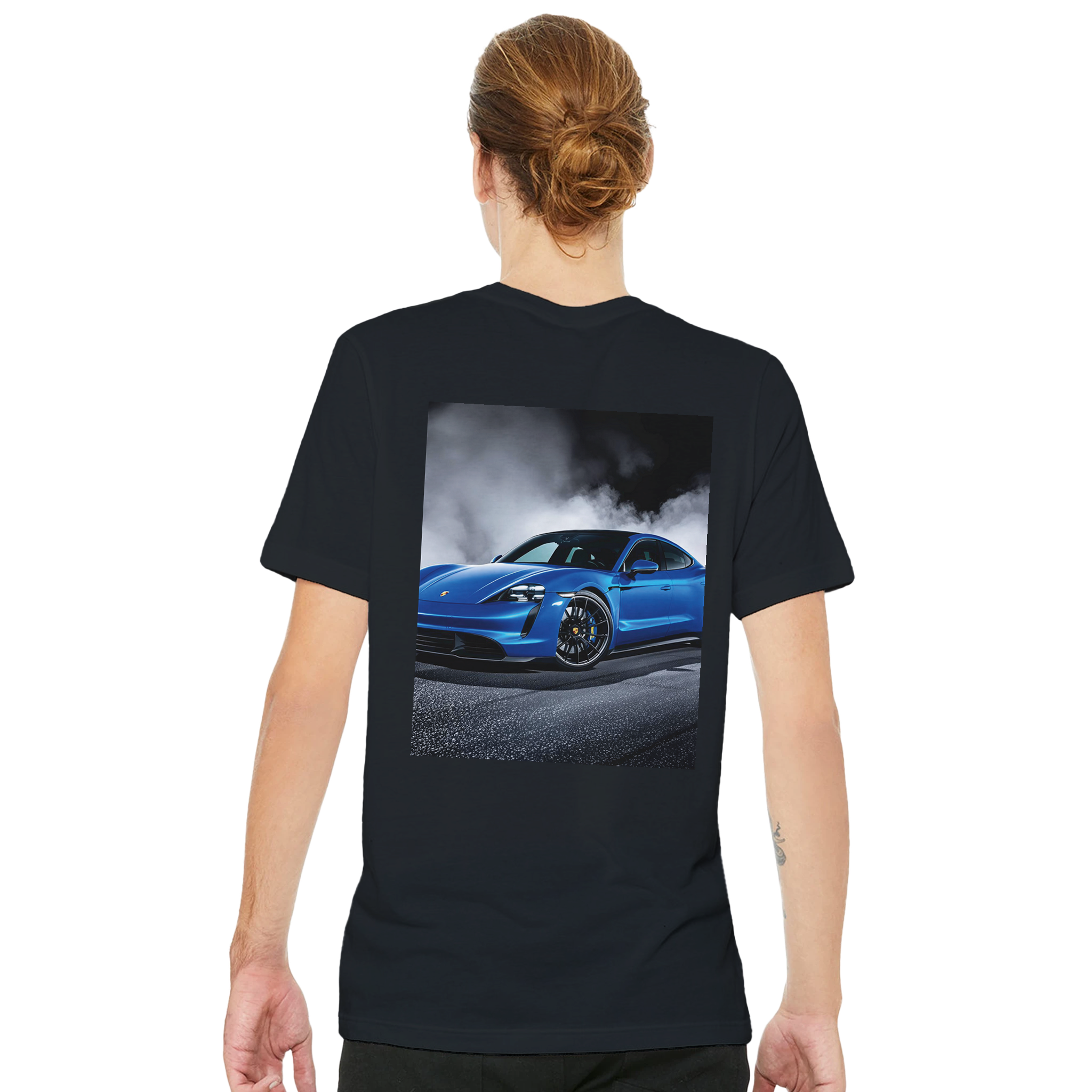 Porsche Taycan Turbo S T-Shirt — detail view | Wild Thread Co