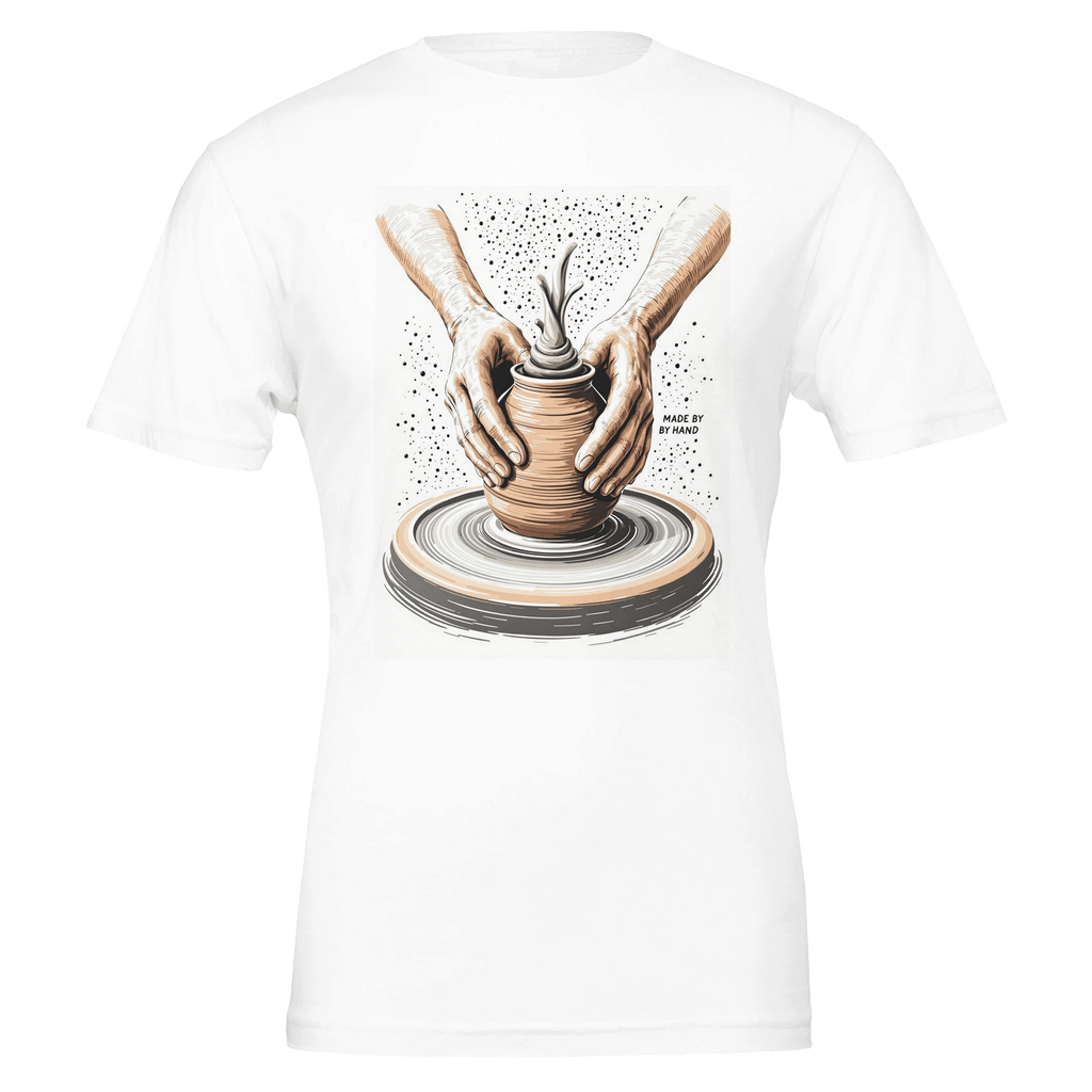 Potter Gift UK | Pottery Shirt | Hands on Wheel Ceramics Tee - Wild Thread Co