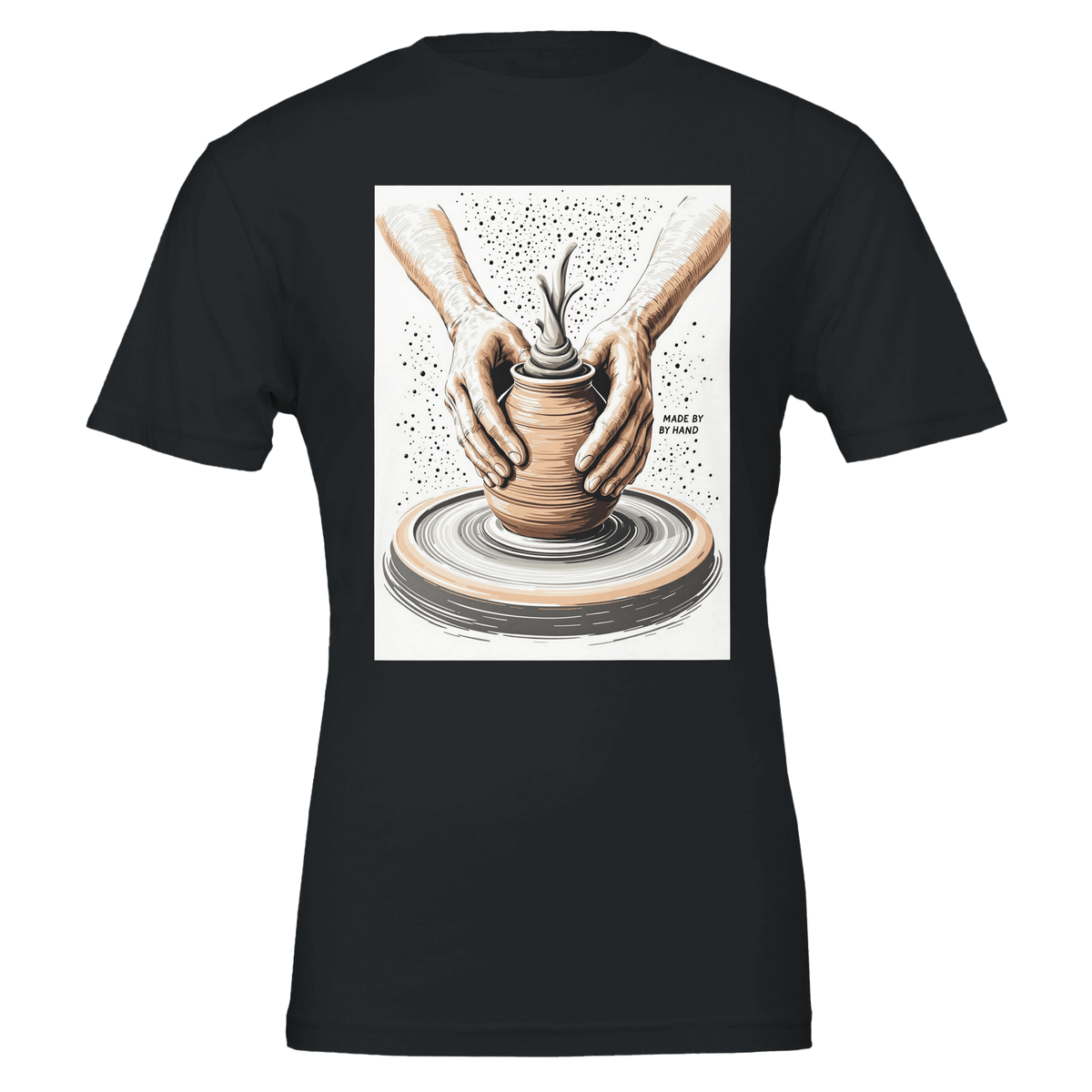 Potter Gift UK | Pottery Shirt | Hands on Wheel Ceramics Tee - Wild Thread Co