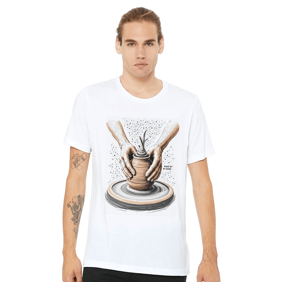 Potter Gift UK | Pottery Shirt | Hands on Wheel Ceramics Tee - Wild Thread Co