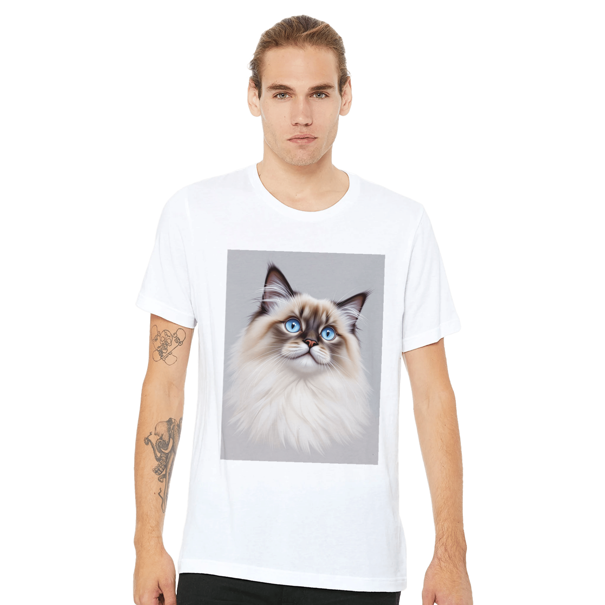 Ragdoll Cat Blue Eyes T-Shirt | Unique Gift UK - Wild Thread Co