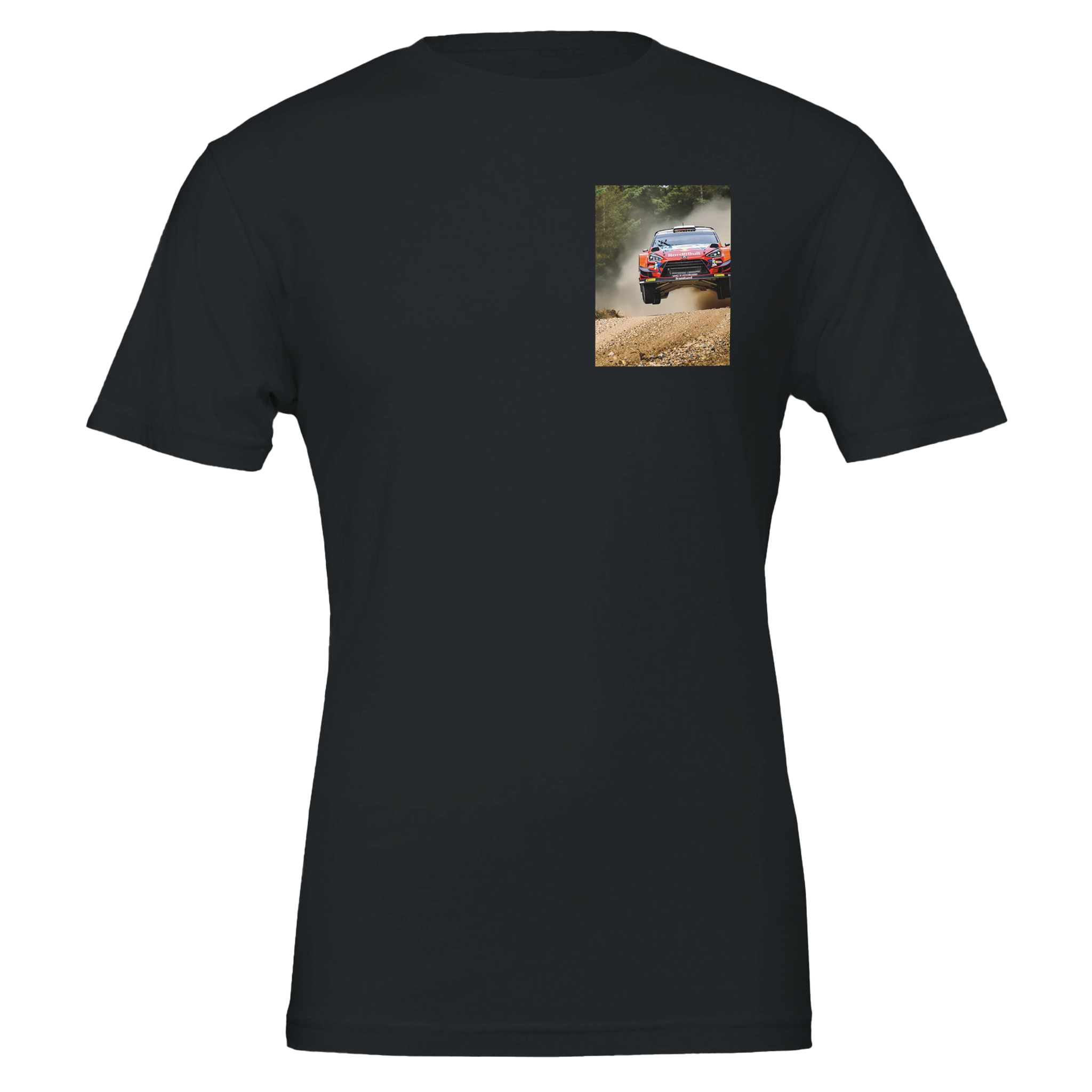 Rally Car Finland Jump T-Shirt Unisex Cotton Tee UK — T-Shirt | Wild Thread Co UK