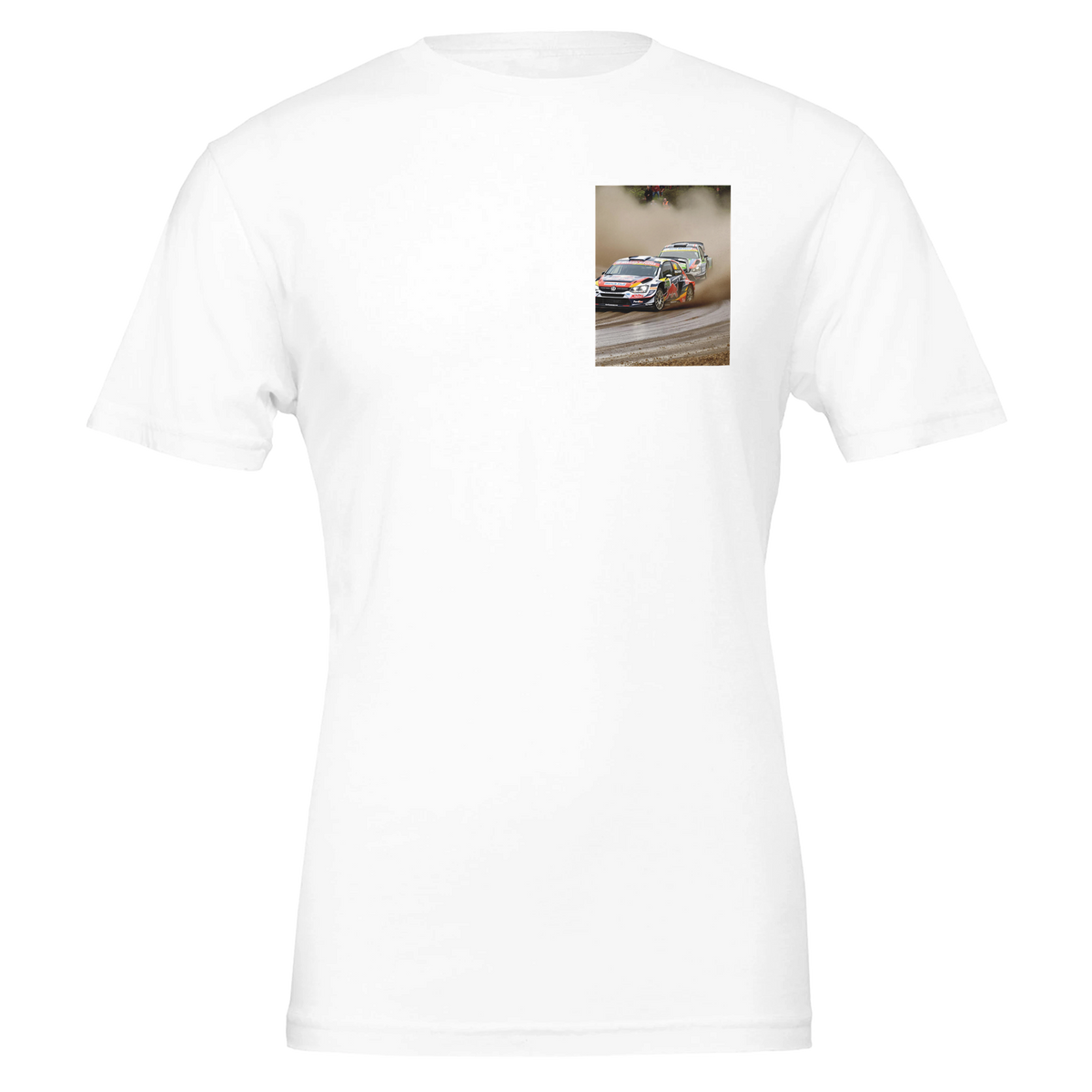 Rally Cross Mud T-Shirt — detail view | Wild Thread Co