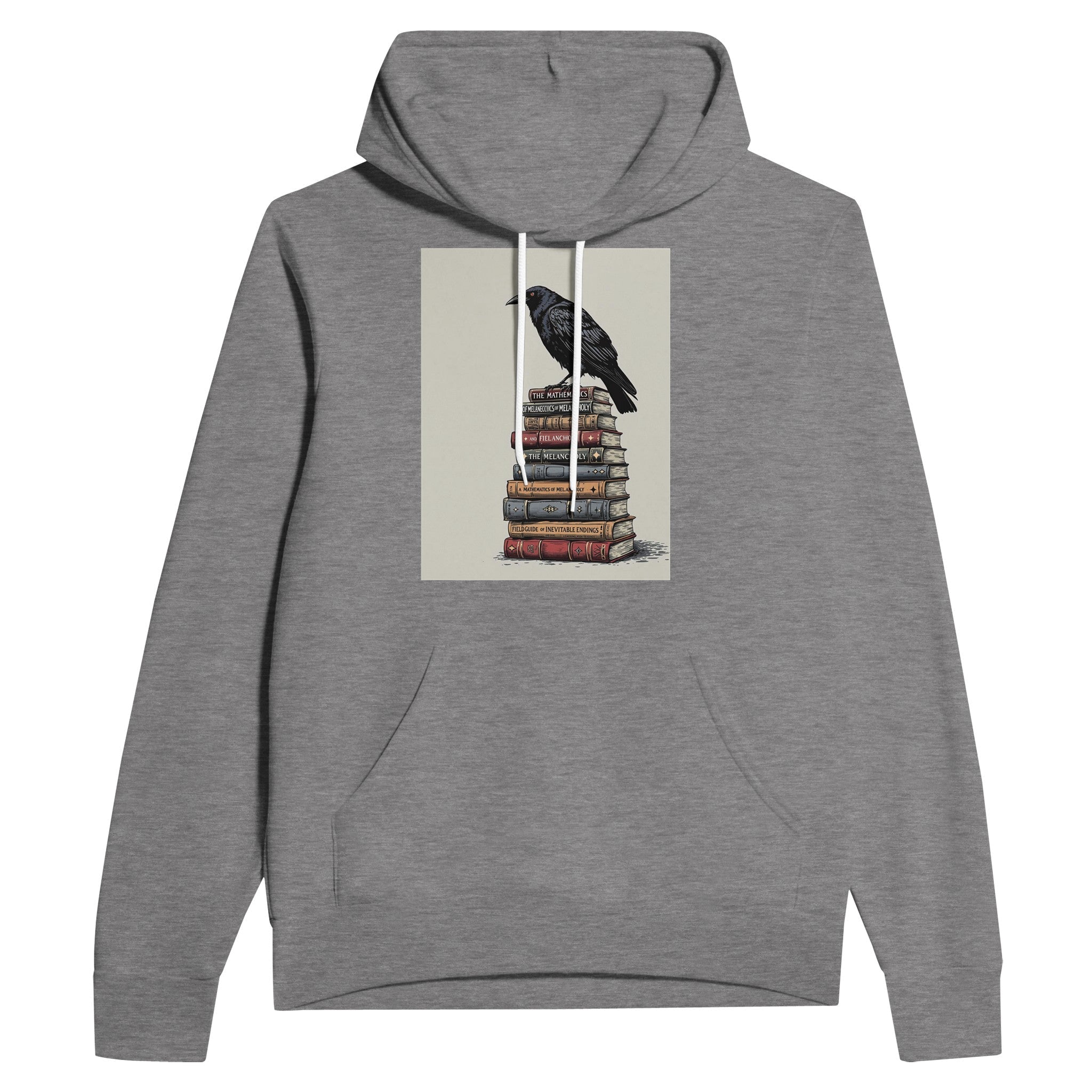 Raven Library Dark Academia Hoodie | Gothic Literature Hoodie - Wild Thread Co