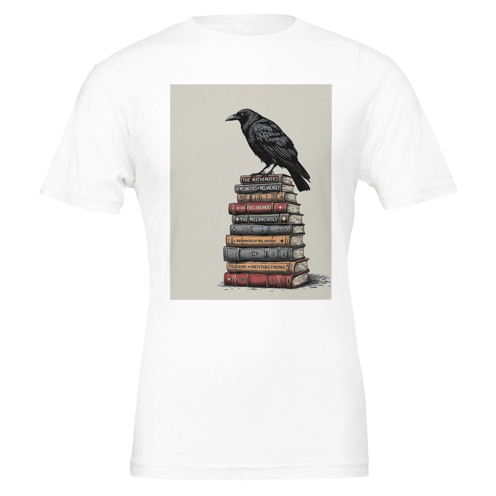 Raven Library Dark Academia T-Shirt | Gothic Literature Shirt - Wild Thread Co