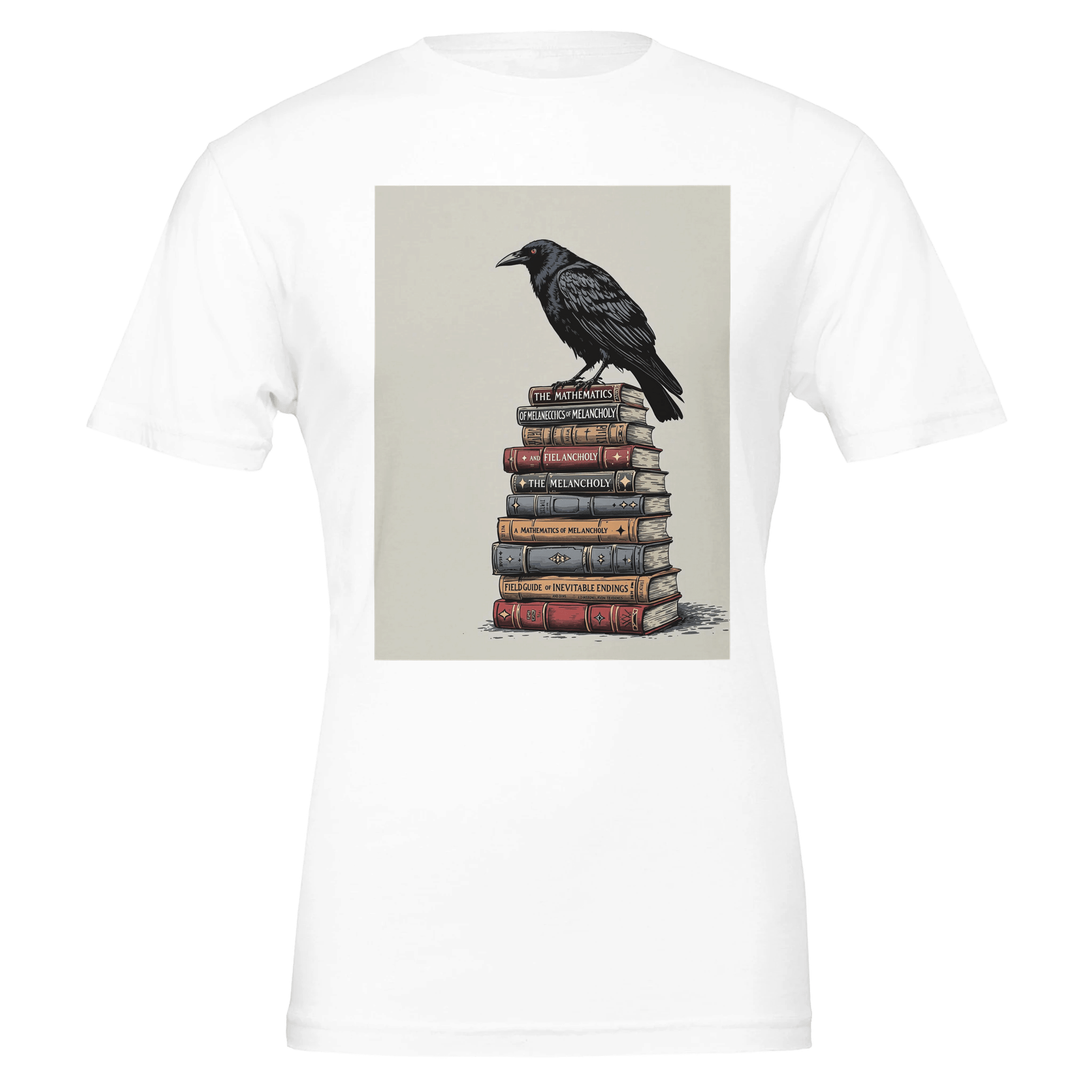 Raven Library Dark Academia T-Shirt | Gothic Literature Shirt - Wild Thread Co