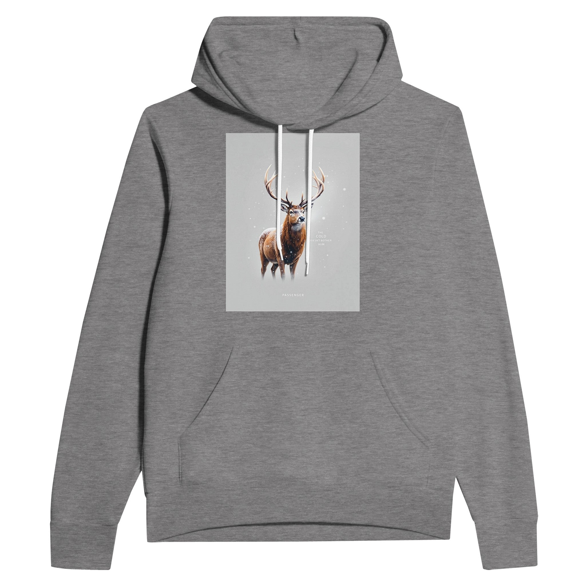 Red Deer Stag Winter Hoodie | Wildlife Gift UK - Wild Thread Co
