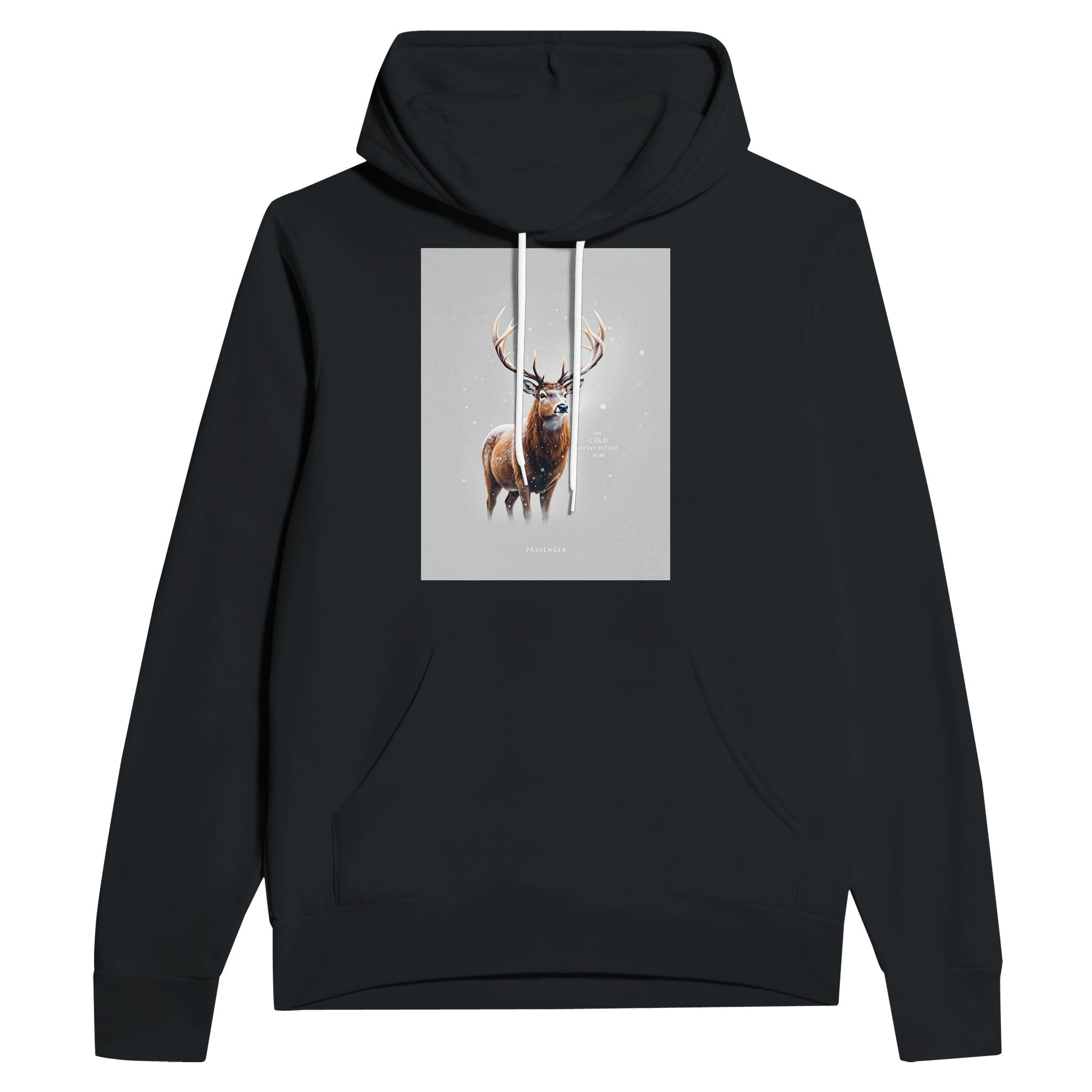 Red Deer Stag Winter Hoodie | Wildlife Gift UK - Wild Thread Co