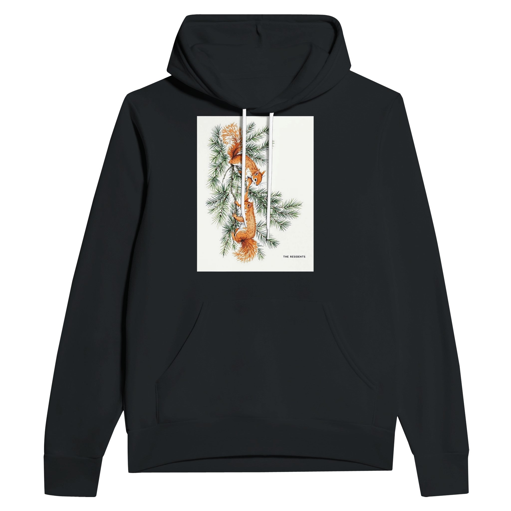 Red Squirrel Hoodie | British Wildlife Hoodie | Formby Pine Design - Wild Thread Co