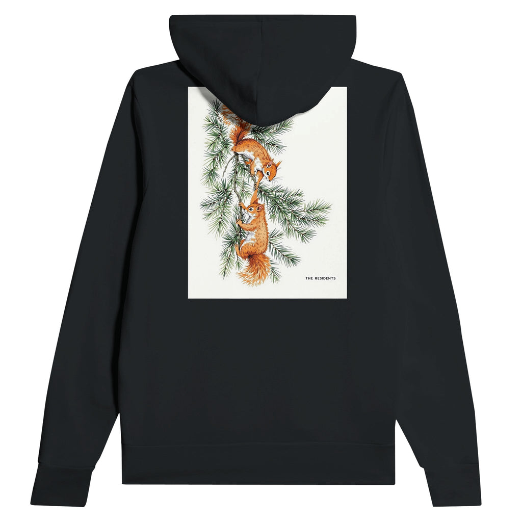 Red Squirrel Hoodie | British Wildlife Hoodie | Formby Pine Design - Wild Thread Co