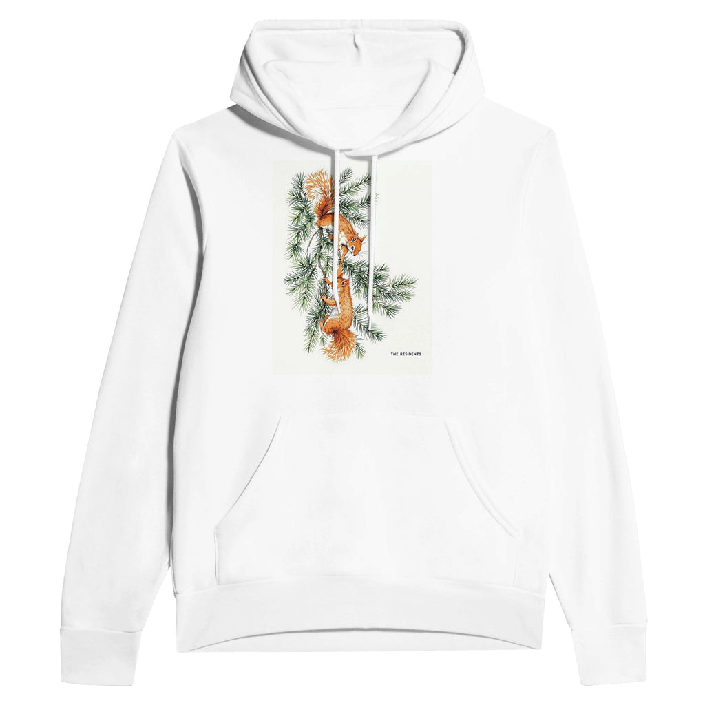 Red Squirrel Hoodie | British Wildlife Hoodie | Formby Pine Design - Wild Thread Co