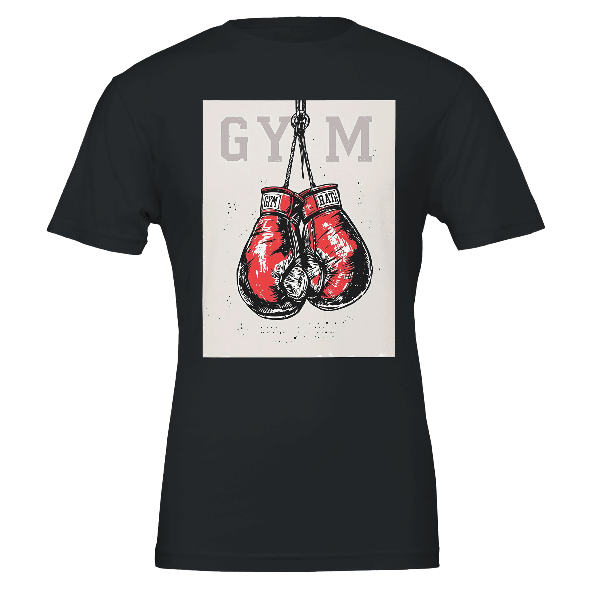 Retro Boxing Gym Rat T-Shirt | Vintage Fight Poster Style Tee - Wild Thread Co